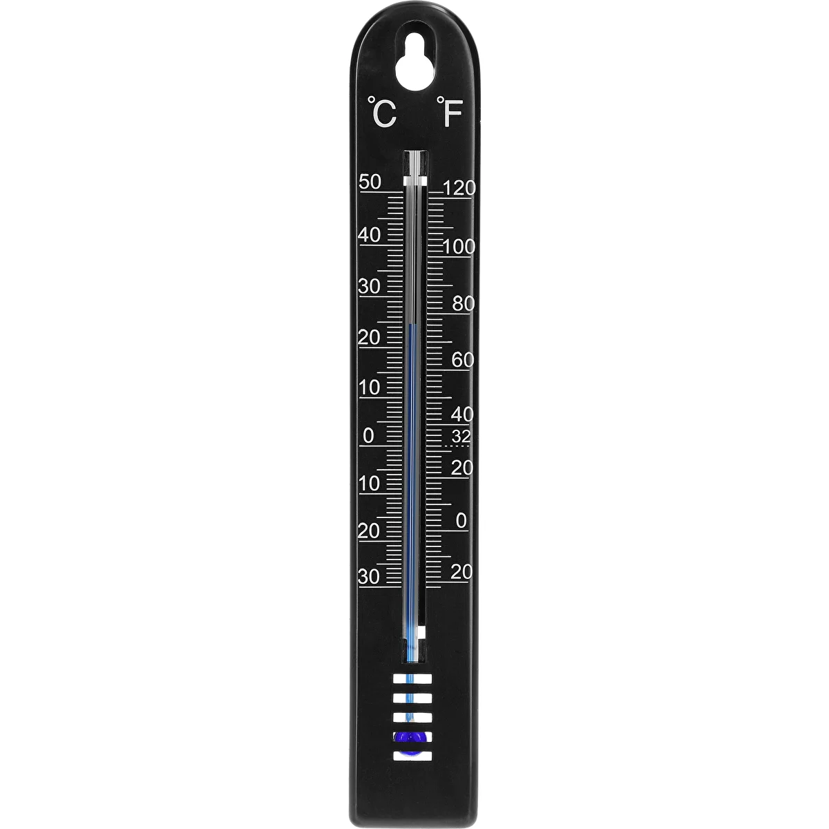 Termómetro universal (-30/50C) 17cm negro