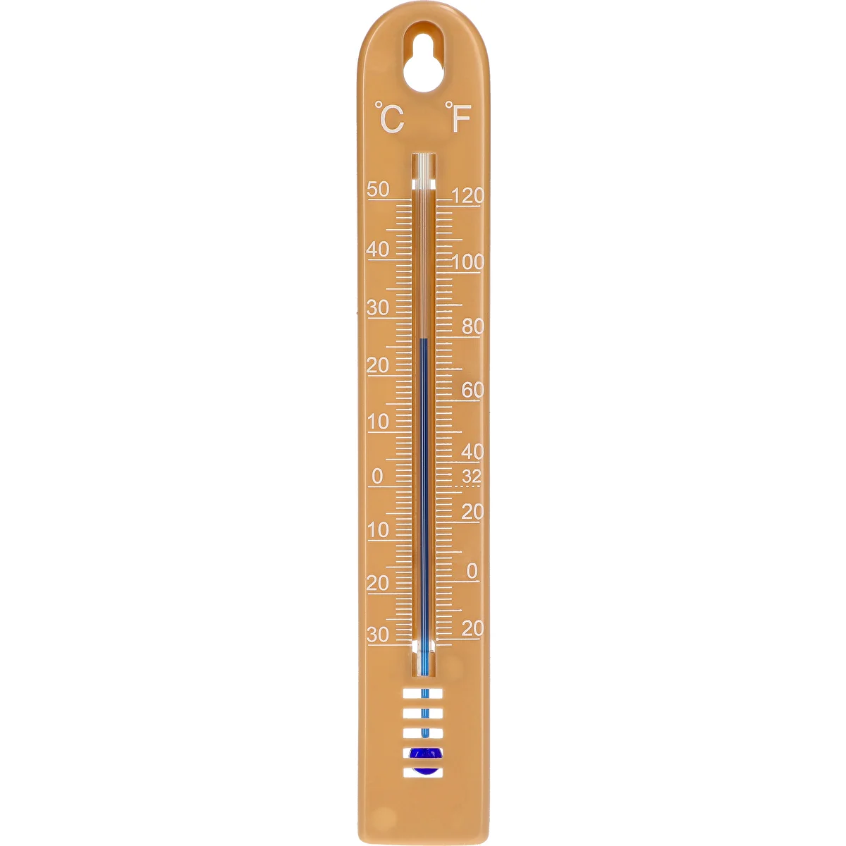 Termómetro universal (-30/50C) 17cm marrón claro