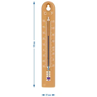 Termómetro universal (-30/50C) 17cm marrón claro – photo 4