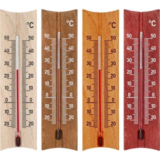 Termómetro de habitación de madera (-25/50C) 15cm mix