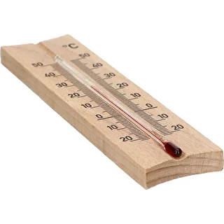 Termómetro de habitación de madera (-25/50°C) 15cm natural – photo 4