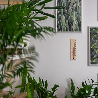 Termómetro de habitación de madera (-25/50°C) 15cm natural – photo 7