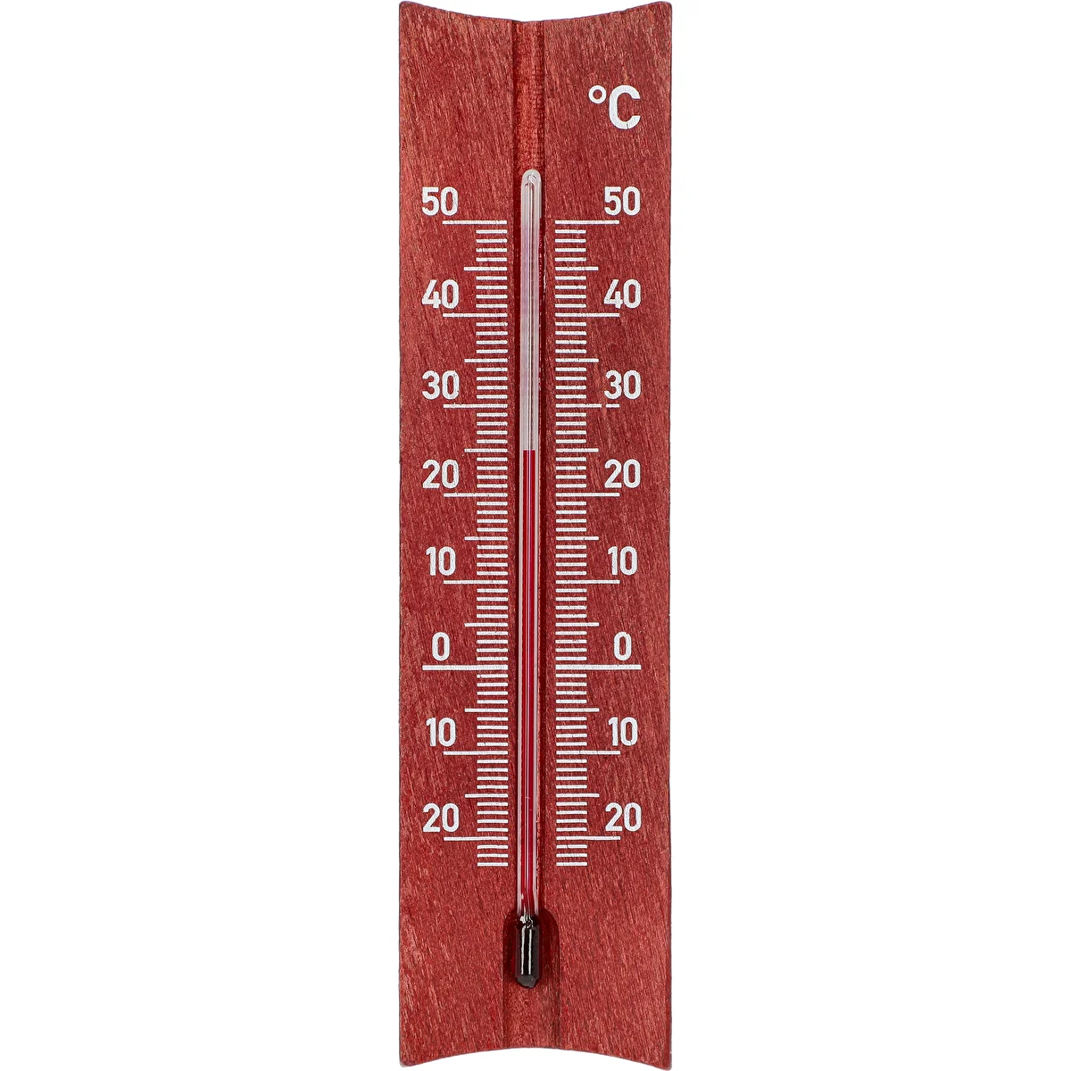 Termómetro de habitación de madera (-25/50°C) 15cm caoba