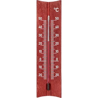 Termómetro de habitación de madera (-25/50°C) 15cm caoba