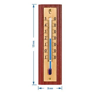 Termómetro de habitación con escala dorada (-10/50C) 12cm – photo 4