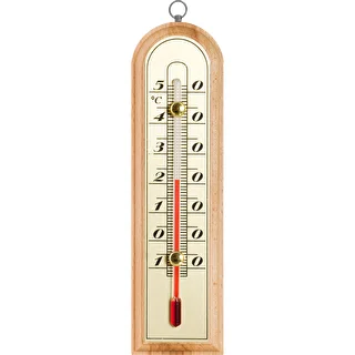 Termómetro de habitación con escala dorada (-10/50C)16cm
