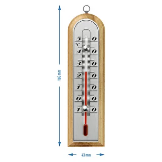 Termómetro de habitación con escala plateada (-10/50C) 16cm mix – photo 3