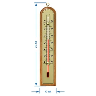 Termómetro de habitación con escala dorada (-10/50C) 22cm mix – photo 2