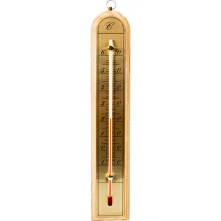 Termómetro de habitación con escala dorada (-10/60C) 28cm mix