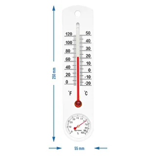 Termómetro universal blanco con higrómetro (-20/50C) 25cm – photo 2
