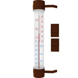 Termómetro exterior marrón (-50/50C) 27cm