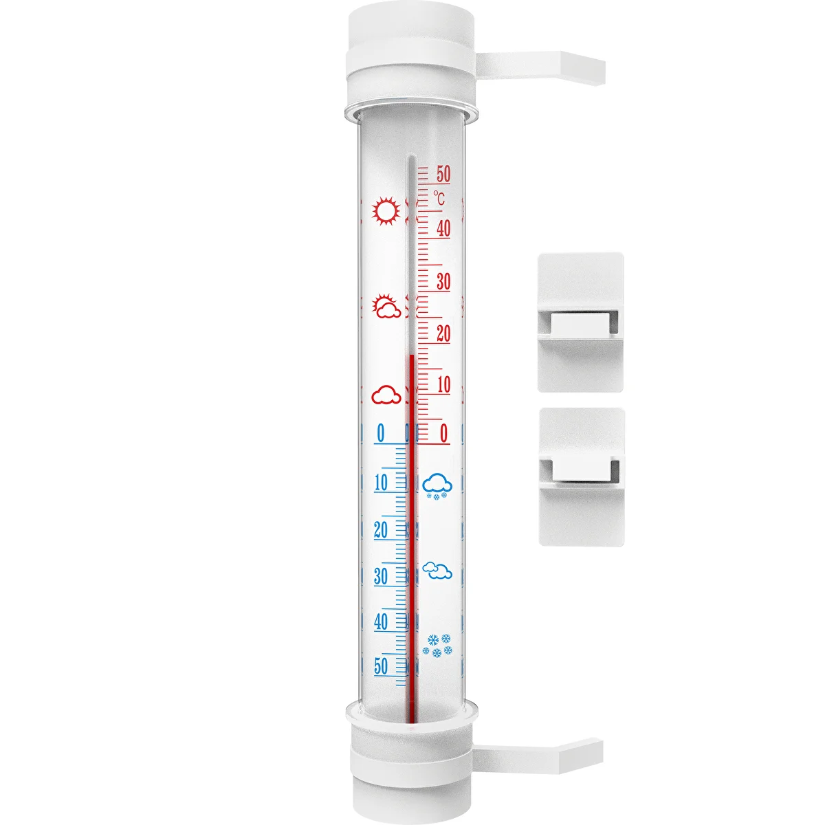 Termómetro exterior blanco (-50/50C) 27cm