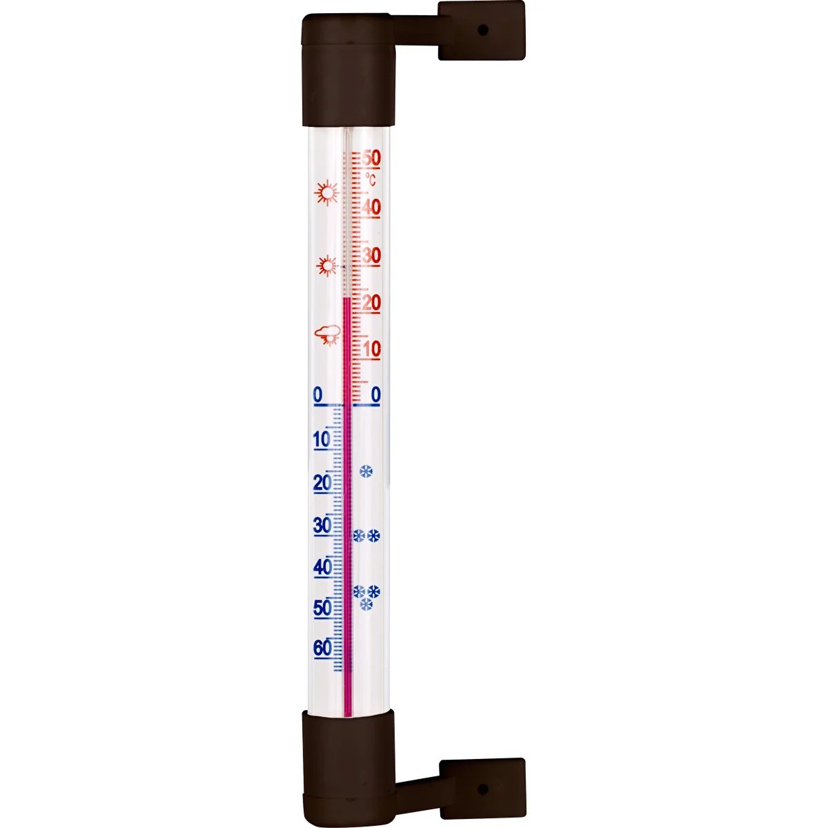 Termómetro exterior marrón (-50/50C) 18cm