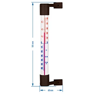 Termómetro exterior marrón (-50/50C) 18cm – photo 3