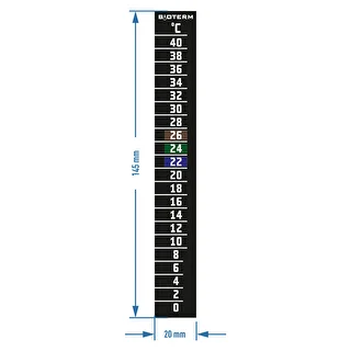 Termómetro de cristal líquido (0/40C) 15cm – photo 2