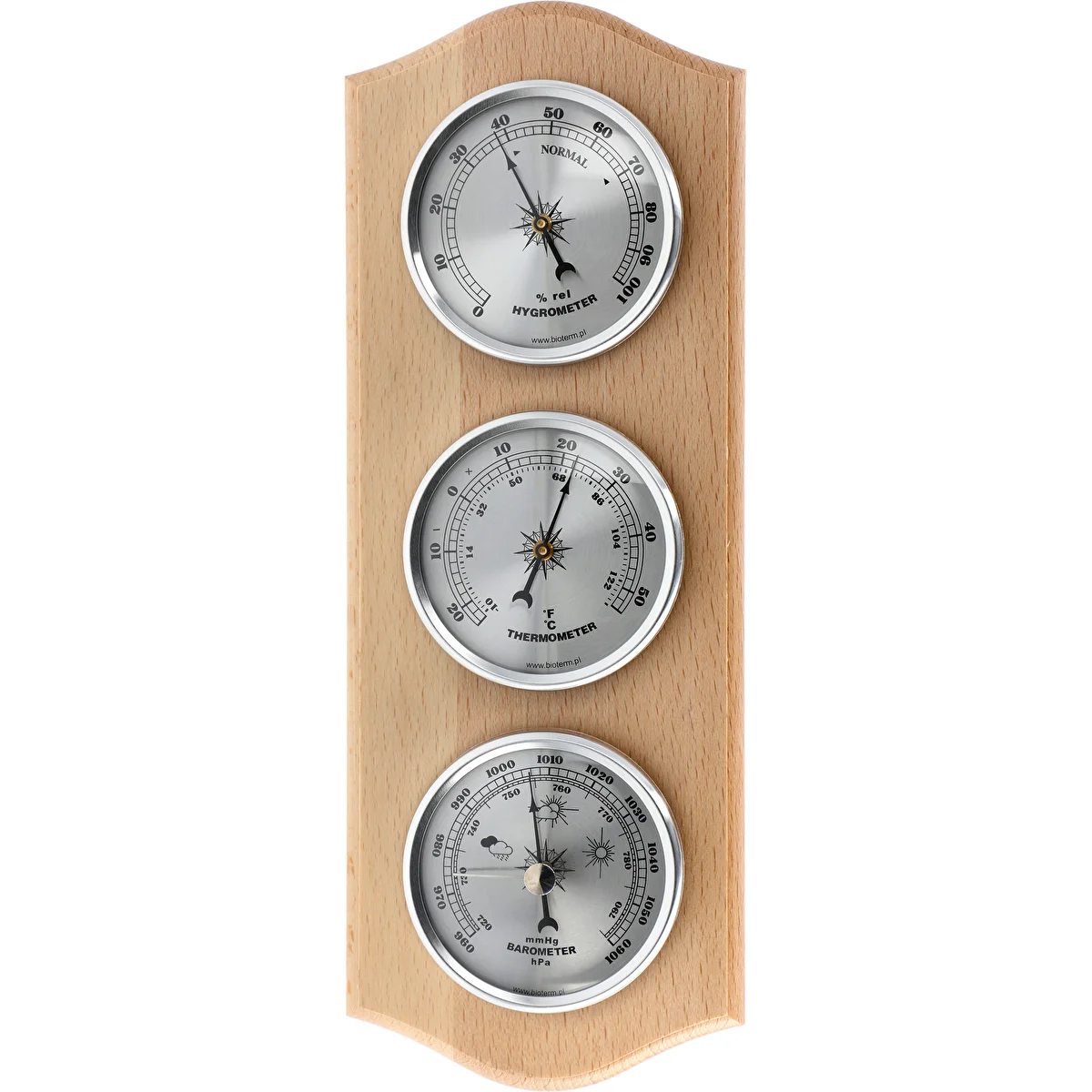 Estación met. retro - BHT - relojes plateados-natural