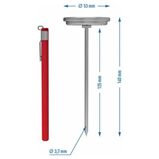 Termómetro para cocedor de jamón 1,5kg 3kg (0/120C) 12,5cm – photo 4