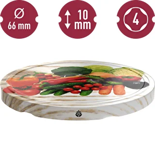 Tapón fi66 verduras blancas - 10 uds. – photo 3