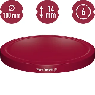 Tapa fi100 burdeos - 10uds – photo 3