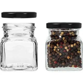 Tarro TO 120ml Cuatro esquinas fi53 tapa negra -6uds – photo 4