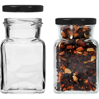 Tarro TO 150ml Cuatro esquinas fi53 tapa negra -6uds – photo 4