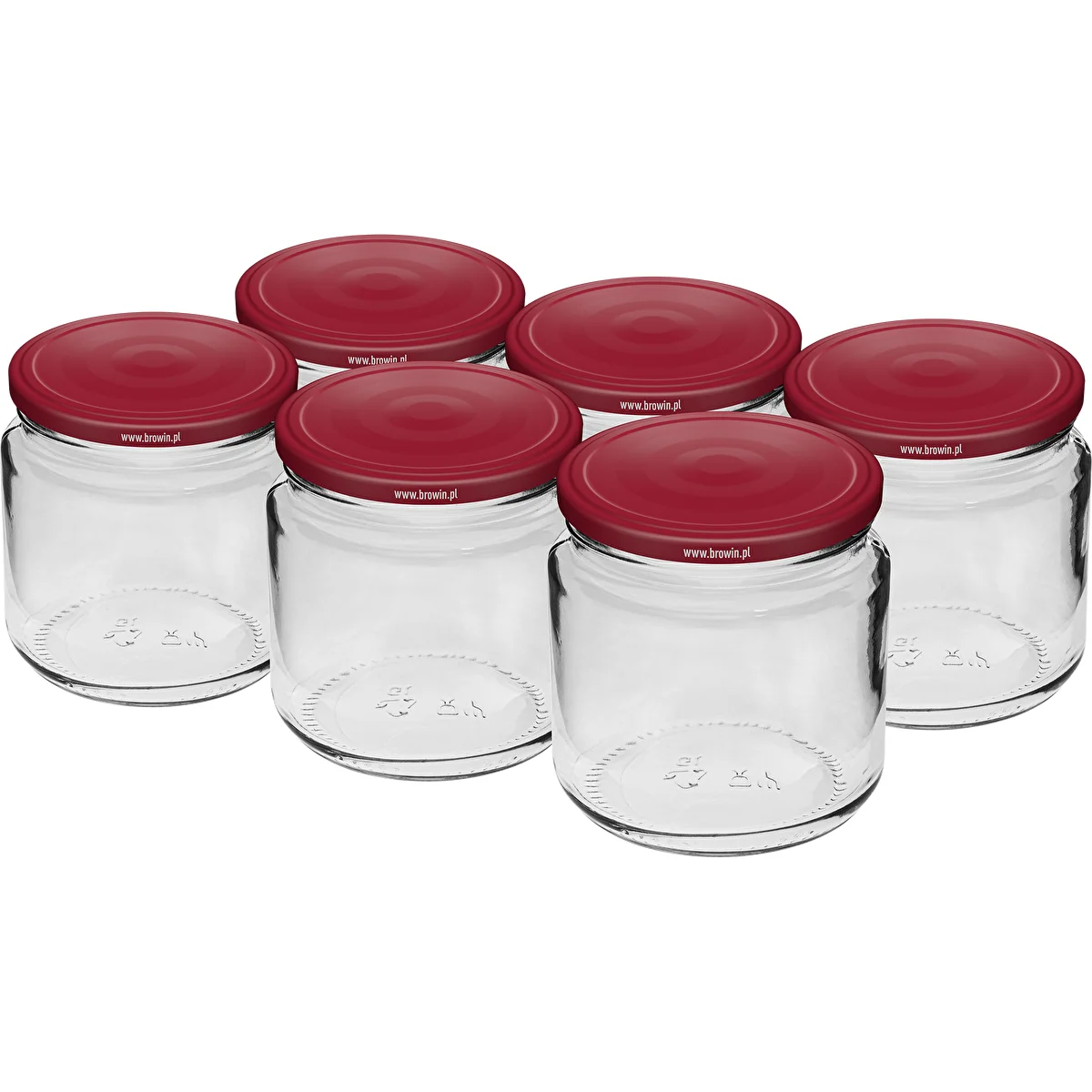 Frasco 212ml con tapa burdeos fi66/4 - 6uds.
