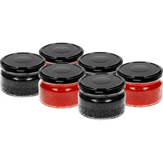 Tarro de caviar 200ml fi82/6 con tapa negra 6uds – photo 3