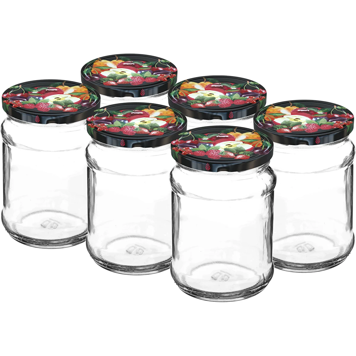 Tarro TO cuarto 250ml con tapa fi66 - 6uds.