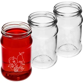 Tarro TO 300ml con tapa impresión frutas fi66 - 3uds. – photo 3