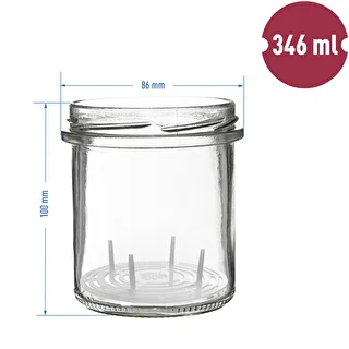 Tarro de 350ml con tapa fi82/6 y prensa - 6 unidades. – photo 7