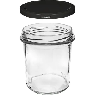Frasco simple 350ml con tapa negra fi82 - 6uds. – photo 3