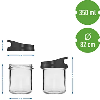 Contenedor de almacenamiento de 350ml con tapa – photo 5