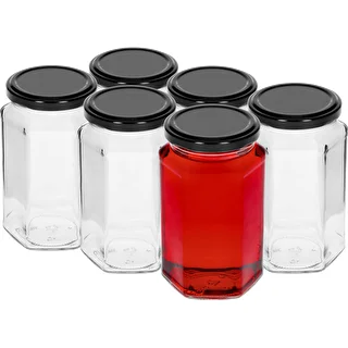 Tarro de 385ml con tapa negra fi63/4 - 6 unidades. – photo 2