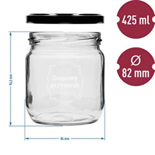 Tarro TO 425ml tapa impresa DOMOWY fi82 - 3uds – photo 6