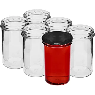 Frasco recto 545ml con tapa negra fi82 - 6 unidades – photo 3