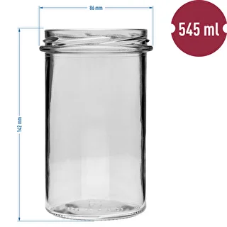 Frasco recto 545ml con tapa negra fi82 - 6 unidades – photo 6