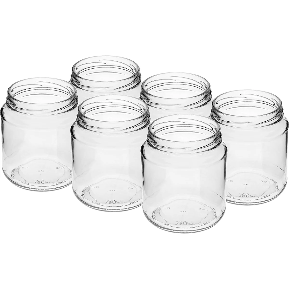 Tarro TO 580ml grueso -6uds