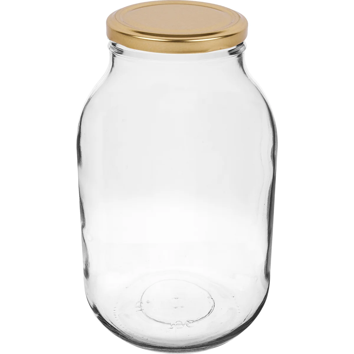 Tarro 3L con tapa dorada fi100