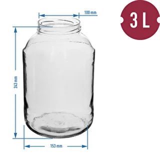 Tarro 3L- paquete fi100 - 6 uds. – photo 2