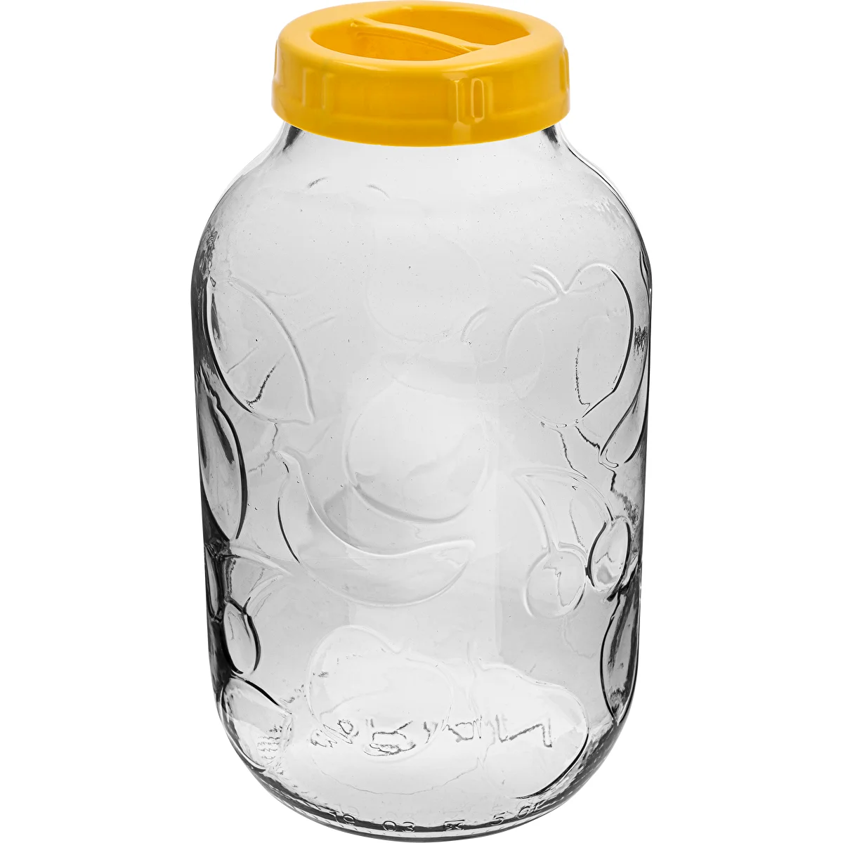 Tarro TO 5 L y tapa de plástico fi 100, con asa