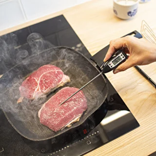 Termómetro de cocina electrónico (-50 °C a +300 °C) con funda, negro – photo 4