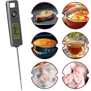 Termómetro de cocina electrónico, LCD (-50/200C) plateado – photo 6