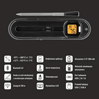 Termómetro culinario con sonda inalámbrica Bluetooth – photo 6