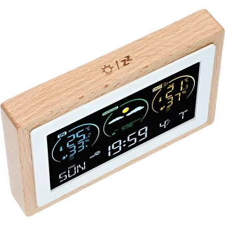 SOENS Estación meteorológica-electr sin cable con sensor iluminado de madera – photo 4