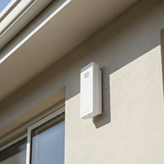 Termómetro electrónico Soens - con sensor exterior, redondo, blanco – photo 9