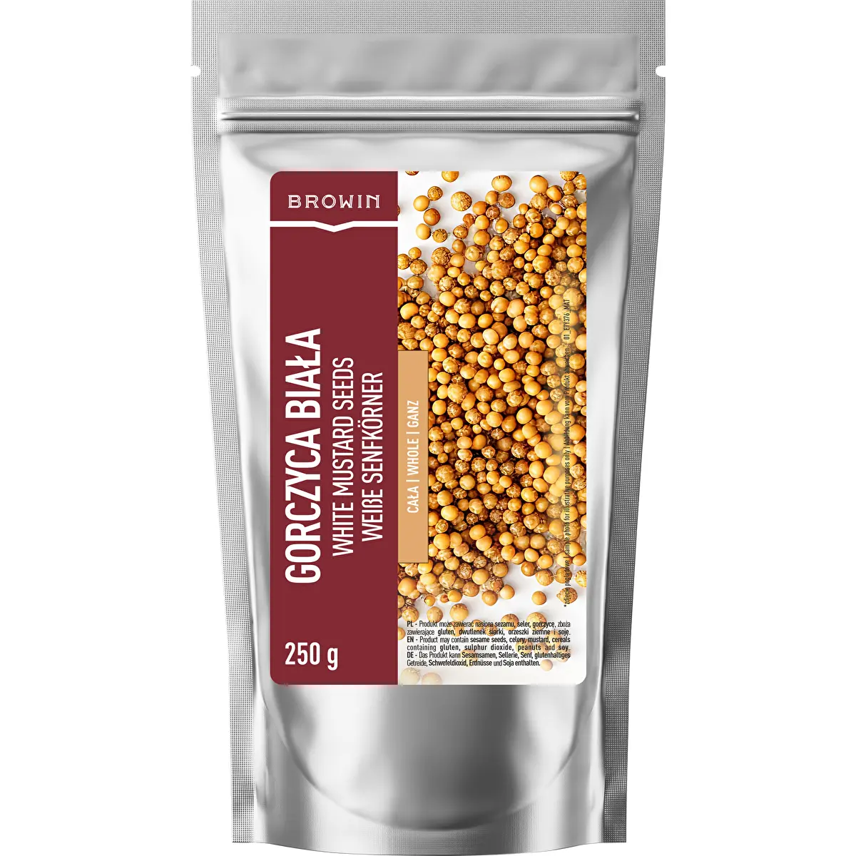 Mostaza blanca en grano, 250 g