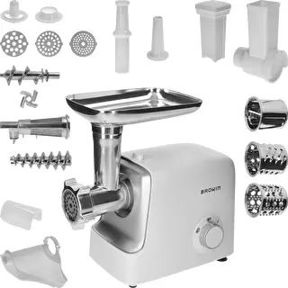 Picadora de carne con cortador, pasapurés y embutidora de salchichas, 1500 W – photo 1