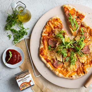Piedra para pizza con asa y cuchillo, Ø 33 cm – photo 13