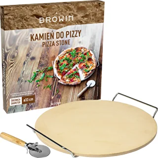 Piedra para pizza con asa y cuchillo, Ø 33 cm – photo 6