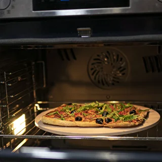 Piedra para pizza redonda, hecha de cordierita, diámetro 33 cm – photo 11